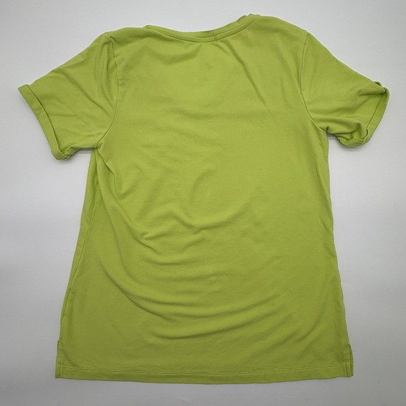 Belle By Kim Gravel Shirt Womens XS Green‎ V Neck Short Sleeve Casual Tee - Picture 3 of 4